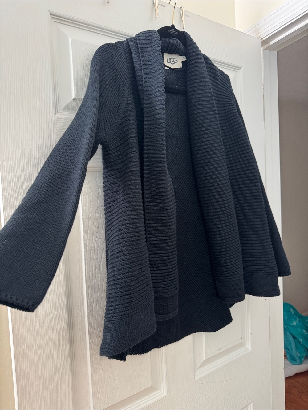 UGG Women's Ribbed Open-Front Cardigan - Picture 2 of 3